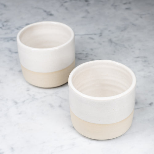 2 Ceramic cups - Handmade in Mechelen