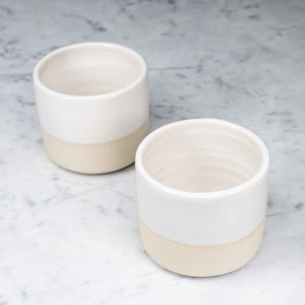 2 Ceramic cups - Handmade in Mechelen