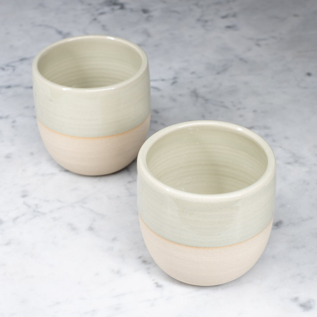 2 Ceramic cups - Handmade in Mechelen