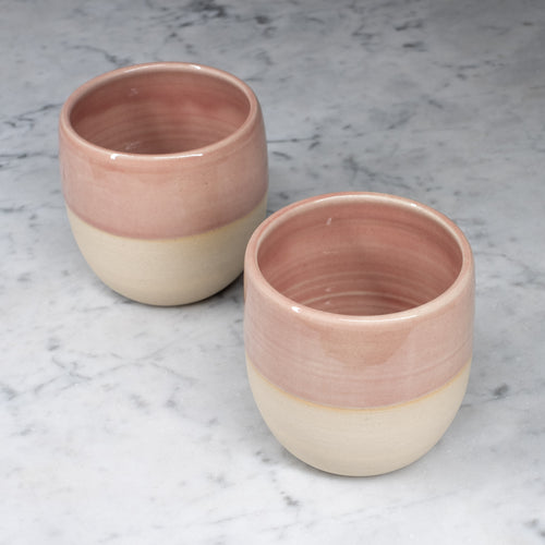 2 Ceramic cups - Handmade in Mechelen