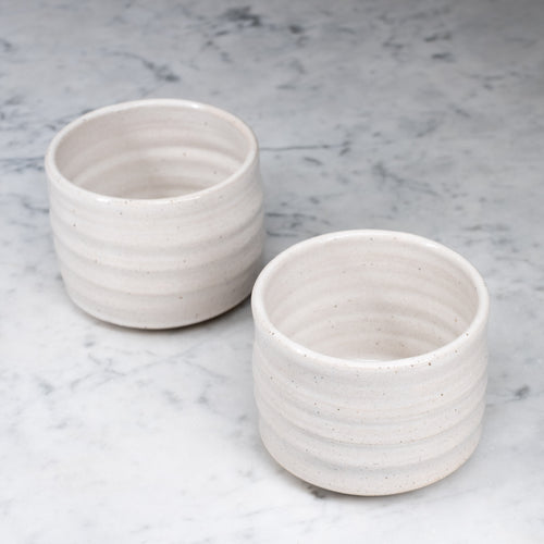 2 Ceramic cups - Handmade in Mechelen