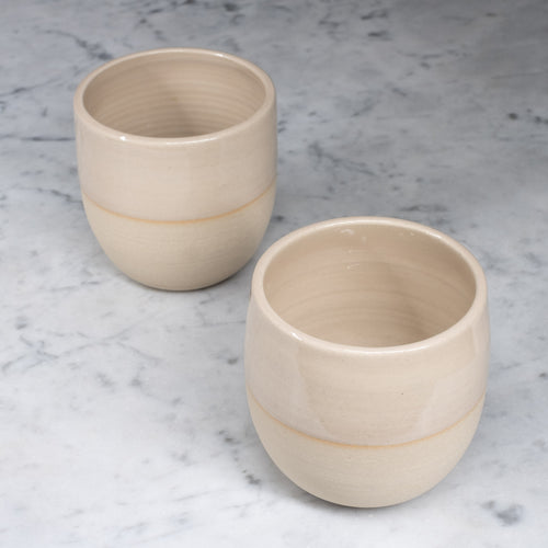 2 Ceramic cups - Handmade in Mechelen