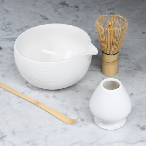 Matcha set (excl Matcha) -  White with spout
