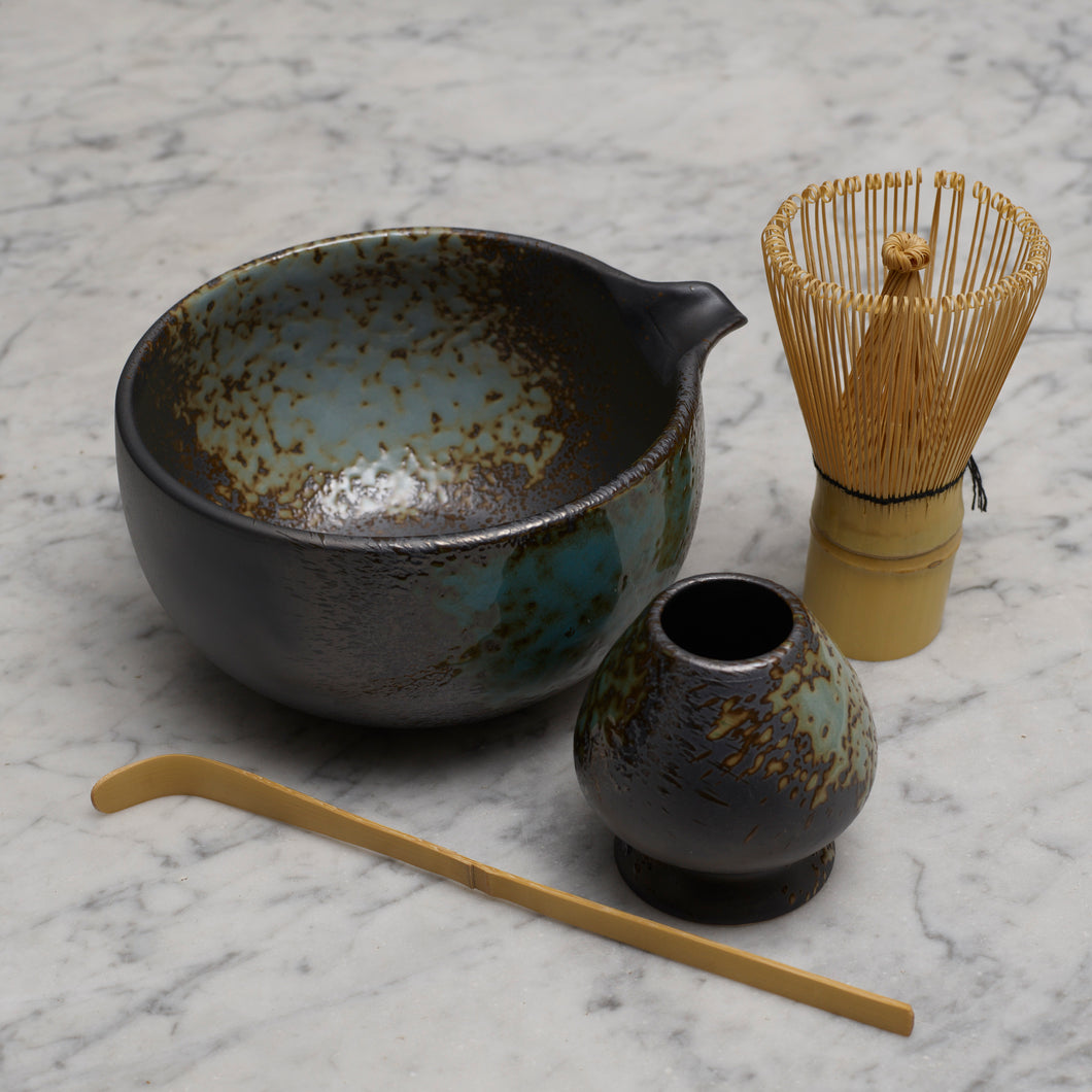 Matcha set (excl Matcha) -  Brown with spout