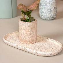 Tray oval stonerazzo 30x15cm - Multicolor OR Pink