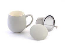Tea cup with strainer & Lid - 350 ml / GREY
