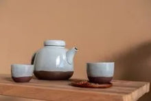 Teapot Red clay with grey glaze - 1400 ml